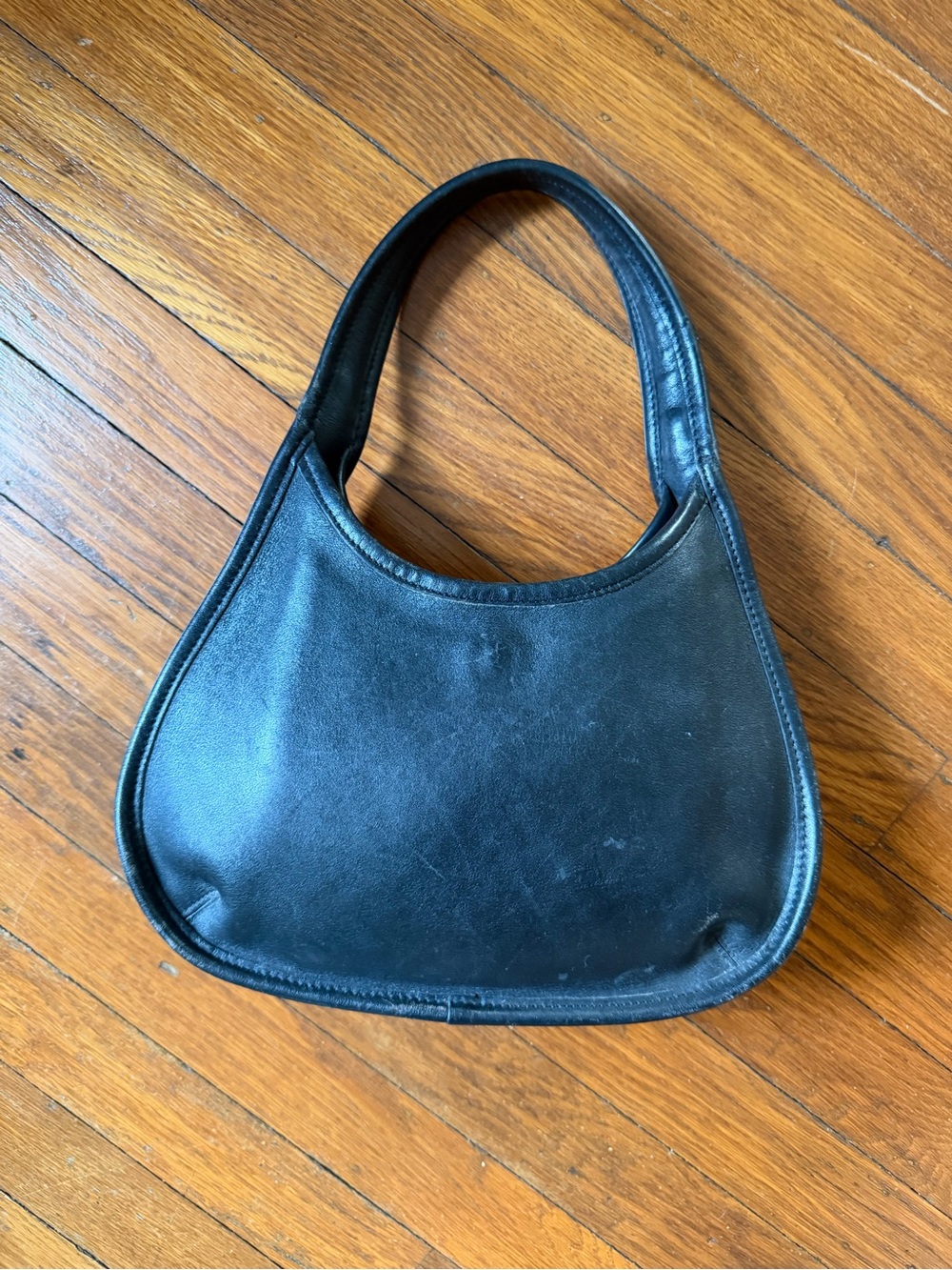 Vintage Coach 9027 Black Leather Ergo Bag Womens Handbag VTG Made in USA